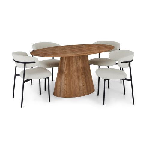 Oval Dining Table Tango 160x90 Oak